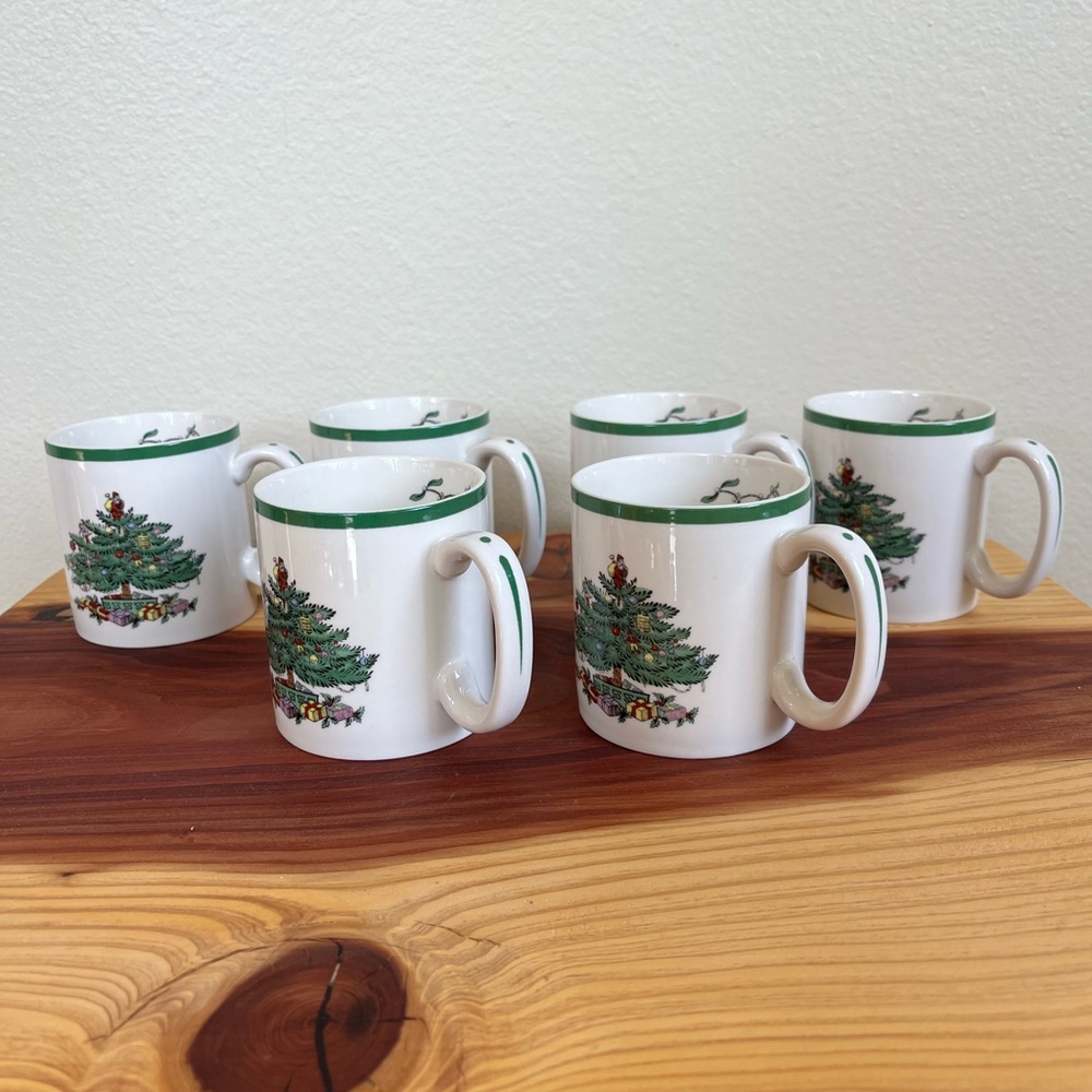 Spode Christmas Tree Coffee Mugs